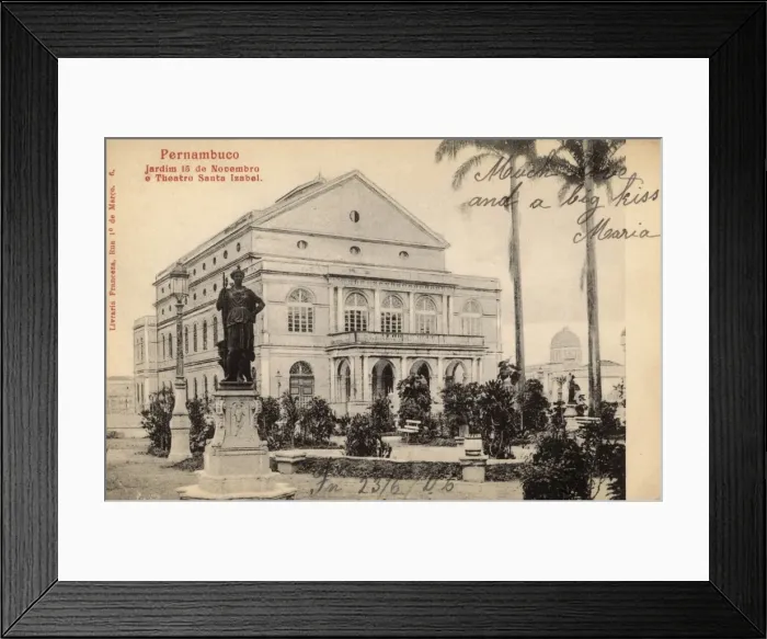 Framed Print : Brazil - Pernambuco Theatre and Gardens Framed Print : Brazil - Pernambuco Theatre and Gardens