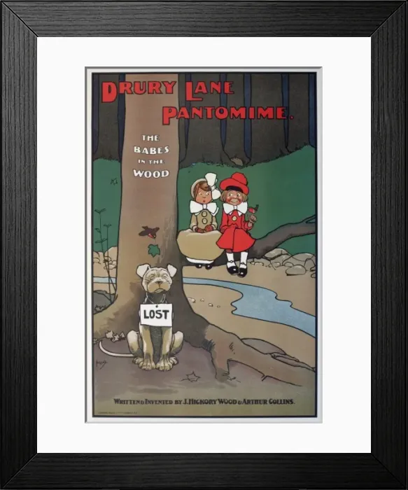 Framed Print : Poster, Drury Lane Pantomime Framed Print : Poster, Drury Lane Pantomime