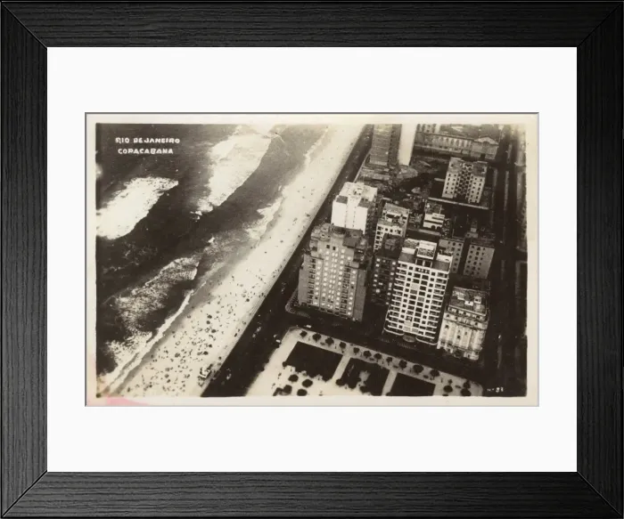 Framed Print : Brazil - Copacabana Beach, Rio de Janeiro Framed Print : Brazil - Copacabana Beach, Rio de Janeiro