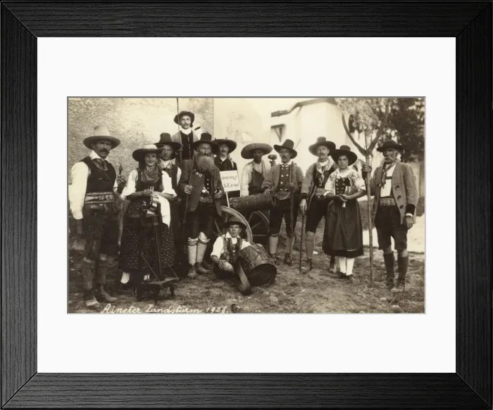 Framed Print : Austrian Village Ensemble Framed Print : Austrian Village Ensemble