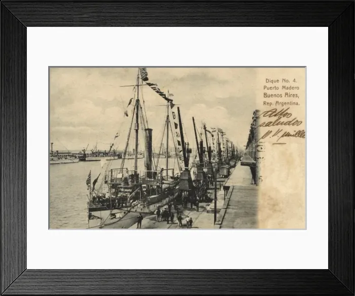 Framed Print : Argentina - Madero Port, Pier No. 4 - Buenos Aires Framed Print : Argentina - Madero Port, Pier No. 4 - Buenos Aires
