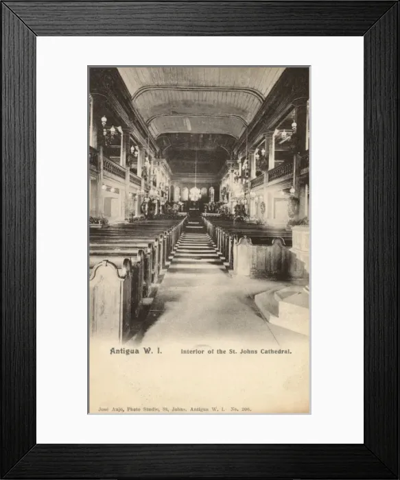 Framed Print : Antigua - Interior of St Johns Cathedral Framed Print : Antigua - Interior of St Johns Cathedral