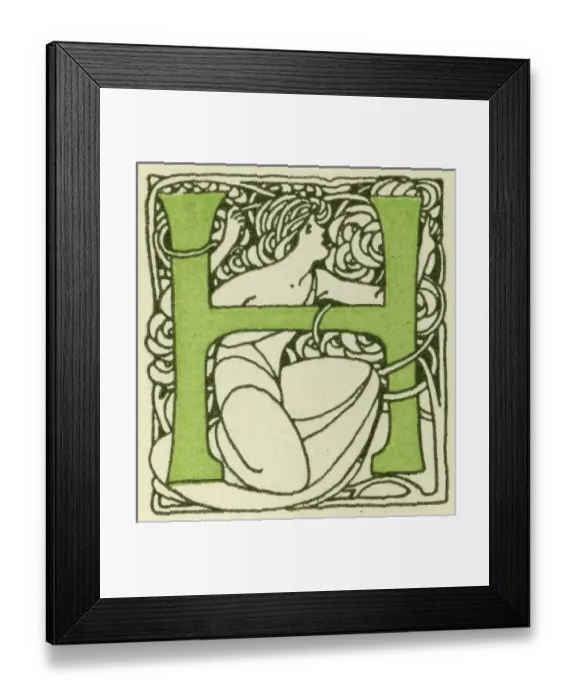 Framed Print : Alphabet -- Letter H Framed Print : Alphabet -- Letter H