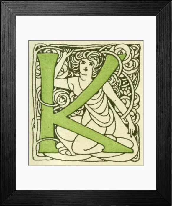 Framed Print : Alphabet -- Letter K Framed Print : Alphabet -- Letter K