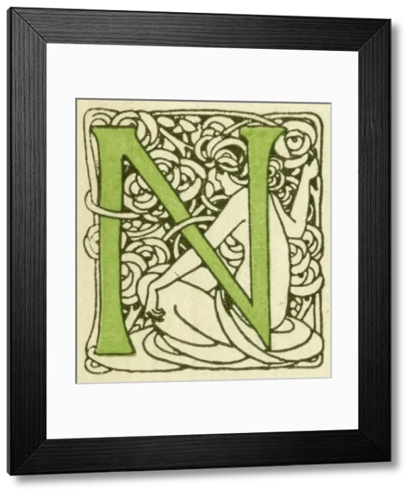 Framed Print : Alphabet -- Letter N Framed Print : Alphabet -- Letter N
