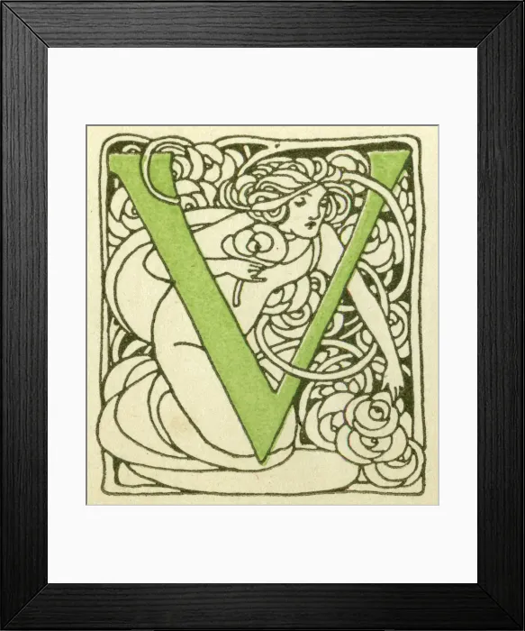 Framed Print : Alphabet -- Letter V Framed Print : Alphabet -- Letter V