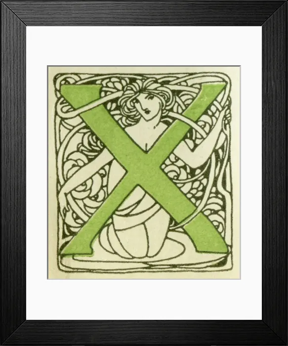 Framed Print : Alphabet -- Letter X Framed Print : Alphabet -- Letter X