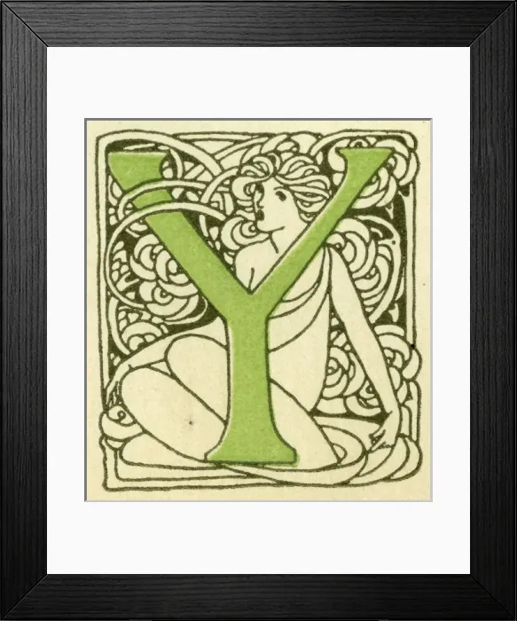 Framed Print : Alphabet -- Letter Y Framed Print : Alphabet -- Letter Y