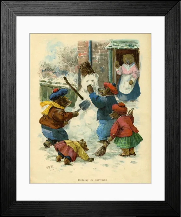 Framed Print : Building the Snowman Framed Print : Building the Snowman