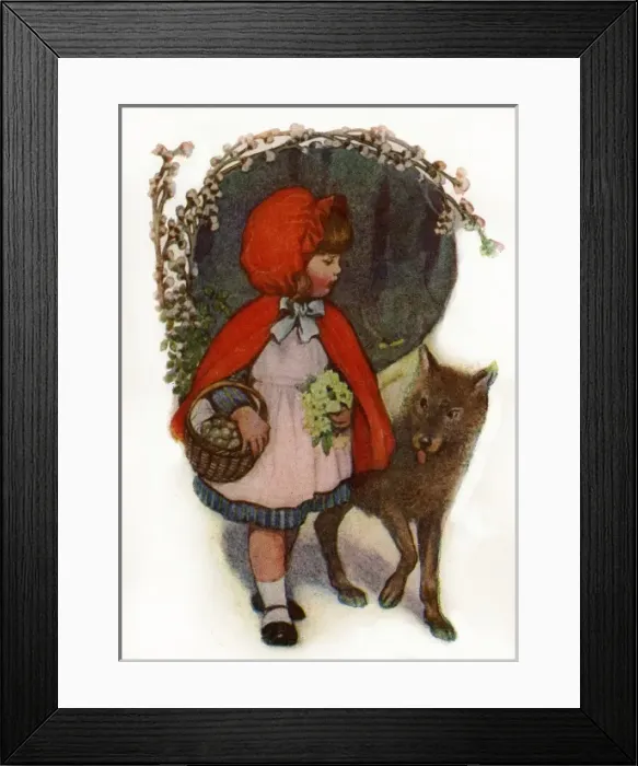 Framed Print : Little Red Riding Hood Framed Print : Little Red Riding Hood