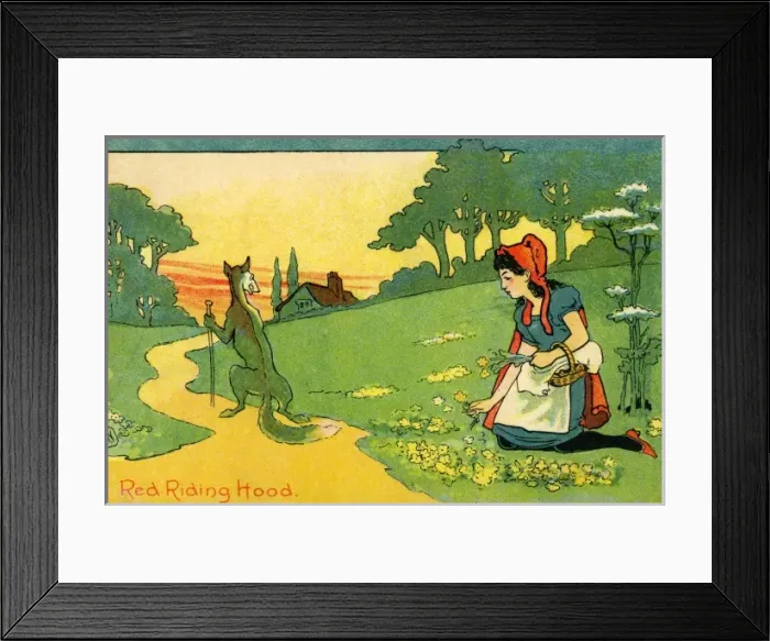 Framed Print : Little Red Riding Hood Framed Print : Little Red Riding Hood