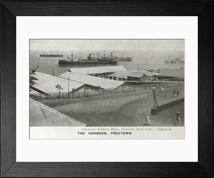 Framed Print : Sierra Leone - Freetown - The Harbour Framed Print : Sierra Leone - Freetown - The Harbour