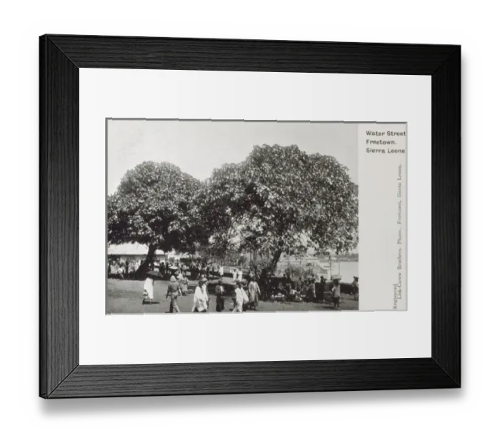 Framed Print : Sierra Leone - Freetown - Water Street Framed Print : Sierra Leone - Freetown - Water Street