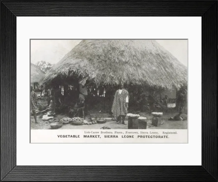 Framed Print : Sierra Leone - Vegetable Market Framed Print : Sierra Leone - Vegetable Market