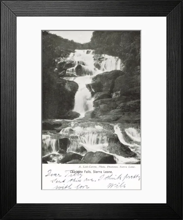 Framed Print : Sierra Leone - Charlotte Falls Framed Print : Sierra Leone - Charlotte Falls