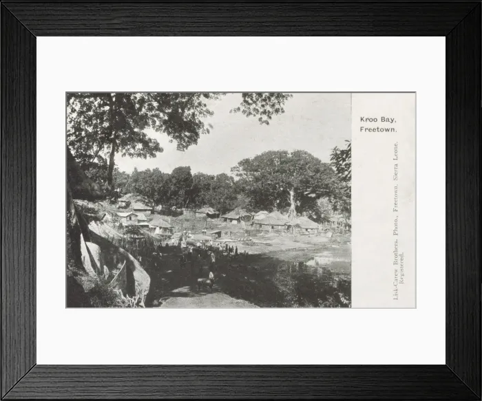 Framed Print : Sierra Leone - Kroo Bay, Freetown Framed Print : Sierra Leone - Kroo Bay, Freetown