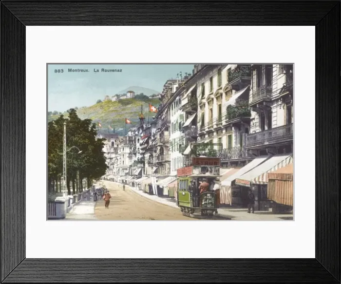 Framed Print : Switzerland - Montreux - La Rouvenaz Framed Print : Switzerland - Montreux - La Rouvenaz