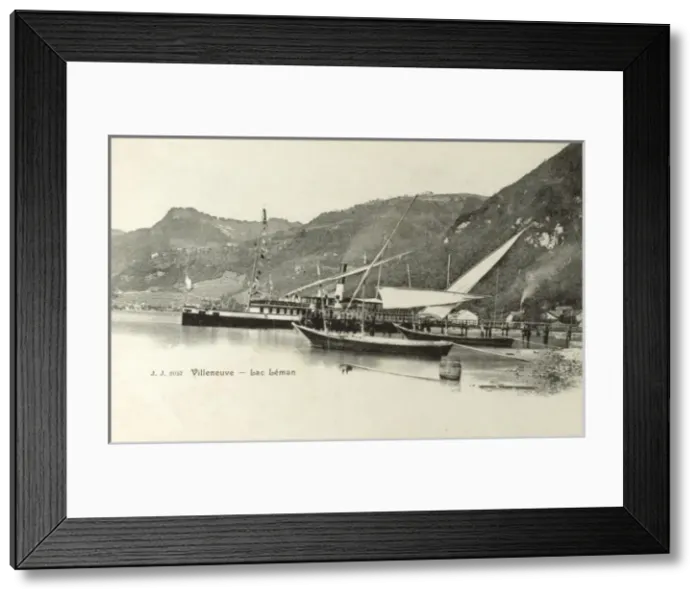 Framed Print : Switzerland - Villeneuve, Lac Leman Framed Print : Switzerland - Villeneuve, Lac Leman