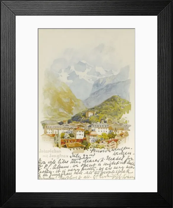 Framed Print : Switzerland - Interlaken and the Jungfrau Mountain Framed Print : Switzerland - Interlaken and the Jungfrau Mountain
