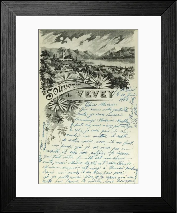 Framed Print : Switzerland - Vevey Framed Print : Switzerland - Vevey