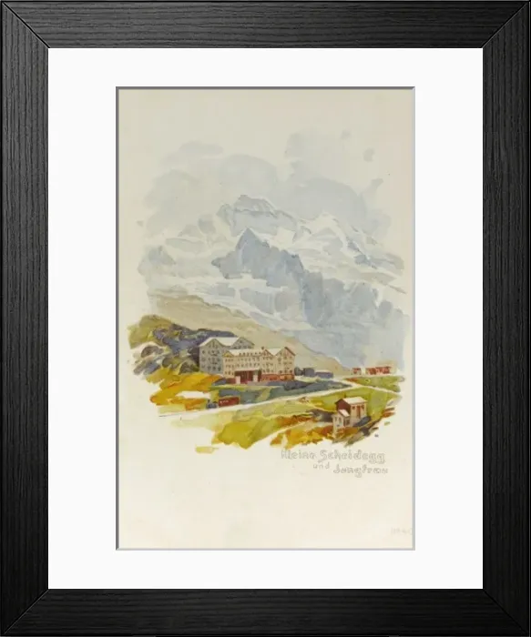 Framed Print : Switzerland - Kleine Scheidegg and the Jungfrau Mountain Framed Print : Switzerland - Kleine Scheidegg and the Jungfrau Mountain