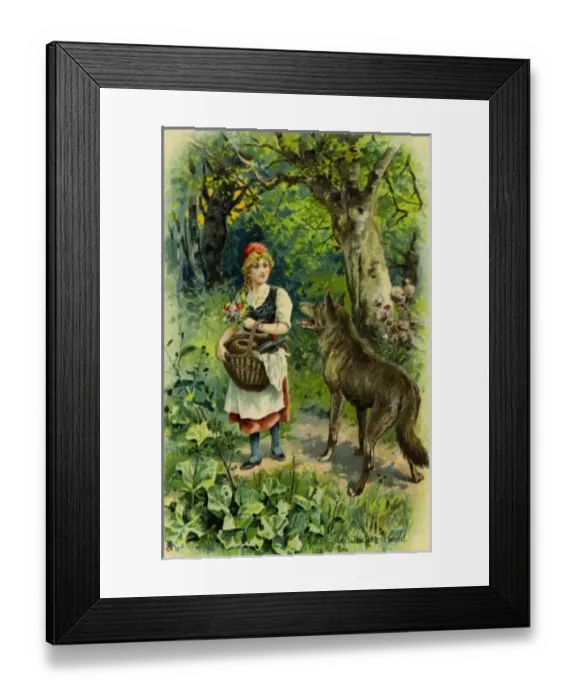 Framed Print : Little Red Riding Hood Framed Print : Little Red Riding Hood