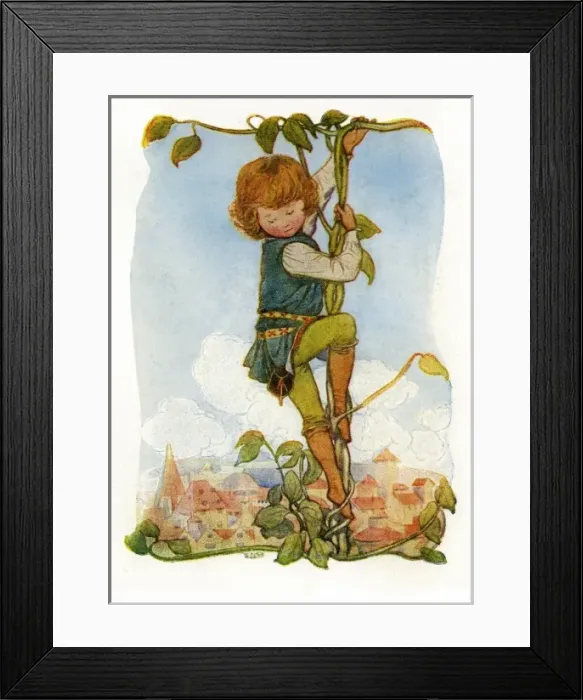 Framed Print : Jack & the Beanstalk Framed Print : Jack & the Beanstalk