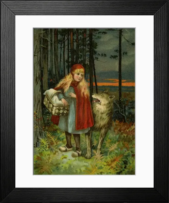 Framed Print : Little Red Riding Hood Framed Print : Little Red Riding Hood