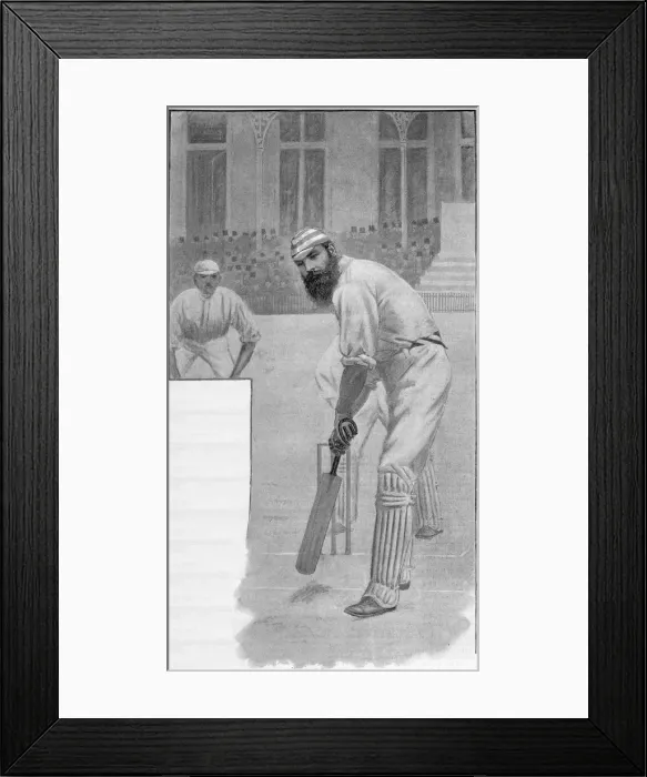 Framed Print : W G Grace at the wicket Framed Print : W G Grace at the wicket