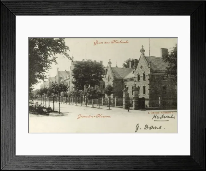 Framed Print : Germany - Karlsruhe - Grenadier Barracks Framed Print : Germany - Karlsruhe - Grenadier Barracks
