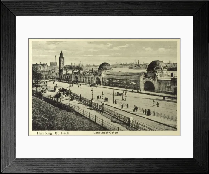 Framed Print : St. Pauli Landungsbrucken, Hamburg, Germany Framed Print : St. Pauli Landungsbrucken, Hamburg, Germany