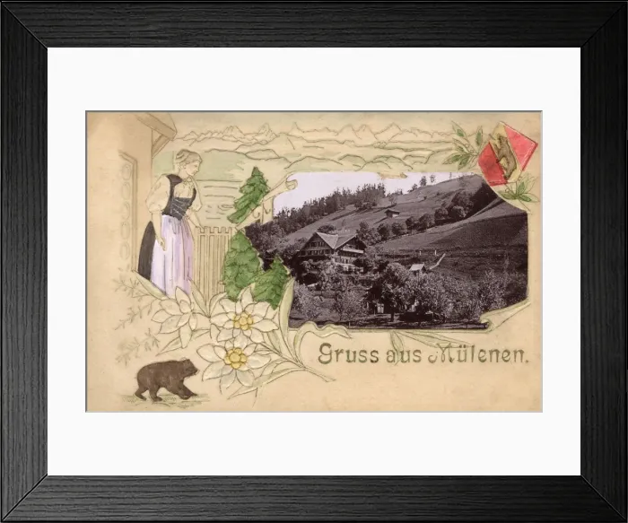 Framed Print : Mulenen, Switzerland Framed Print : Mulenen, Switzerland