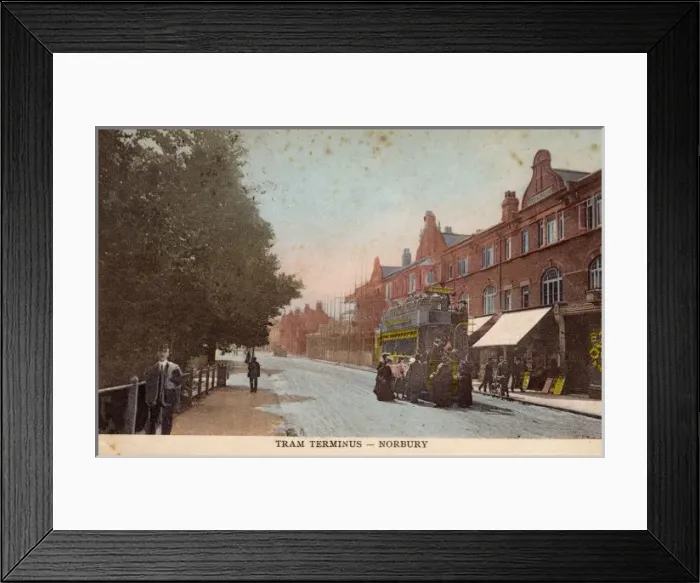 Framed Print : Norbury Tram Terminus Framed Print : Norbury Tram Terminus
