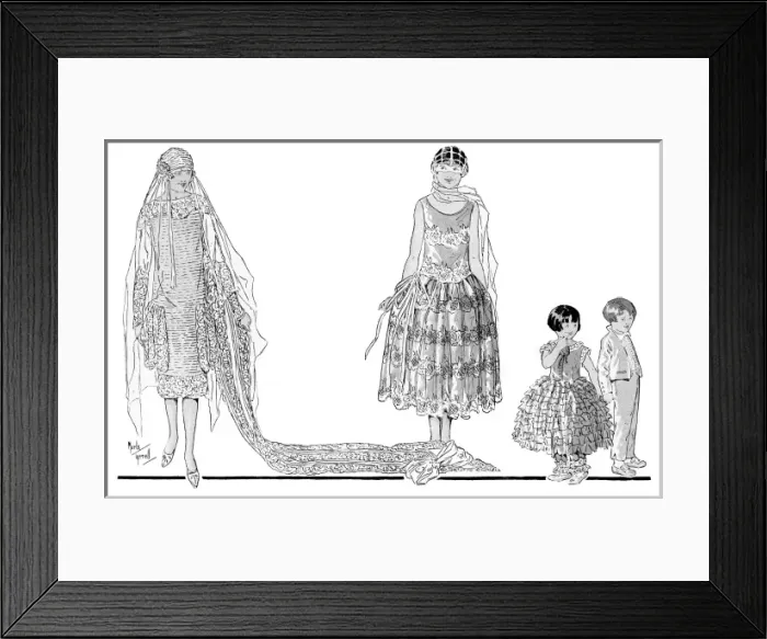 Framed Print : Bridal fashions 1928 Framed Print : Bridal fashions 1928