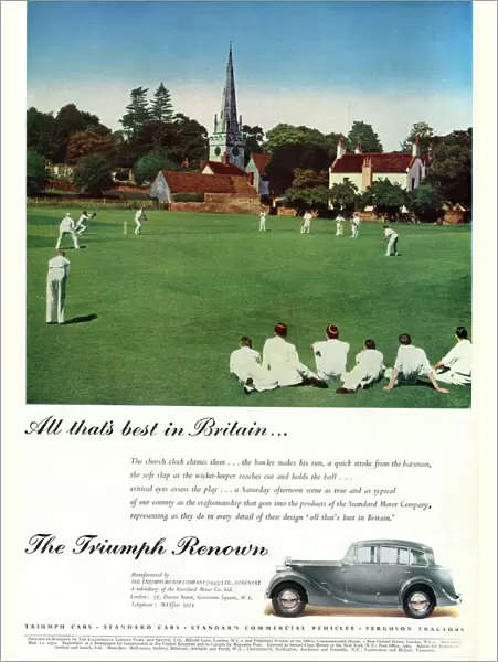 Advertisement for Triumph Renown motor car