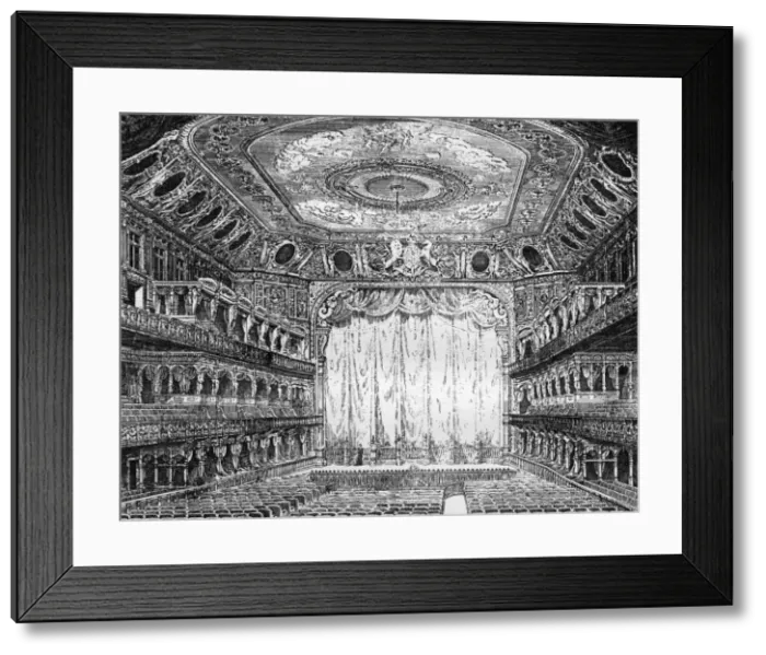 Framed Print : Queens Hall, interior, Langham Place, 1900 Framed Print : Queens Hall, interior, Langham Place, 1900