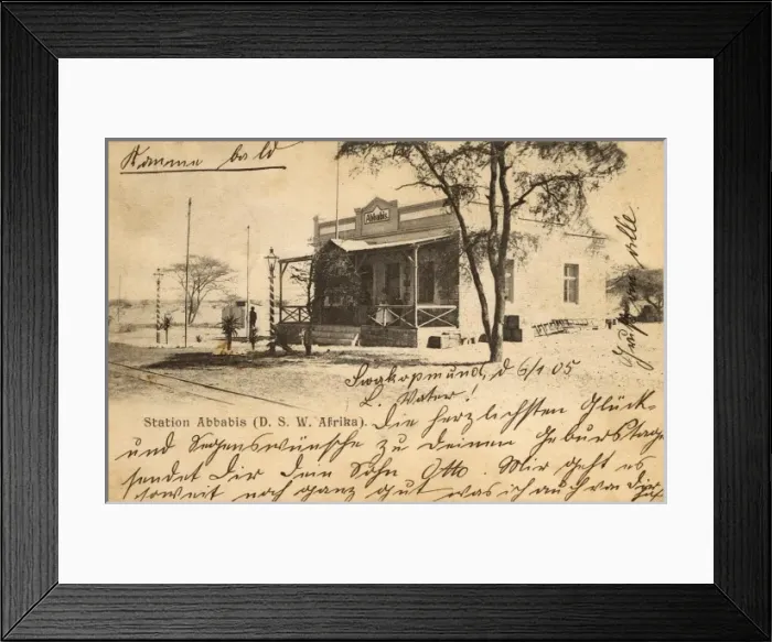 Framed Print : Station at Abbabis - Namibia Framed Print : Station at Abbabis - Namibia