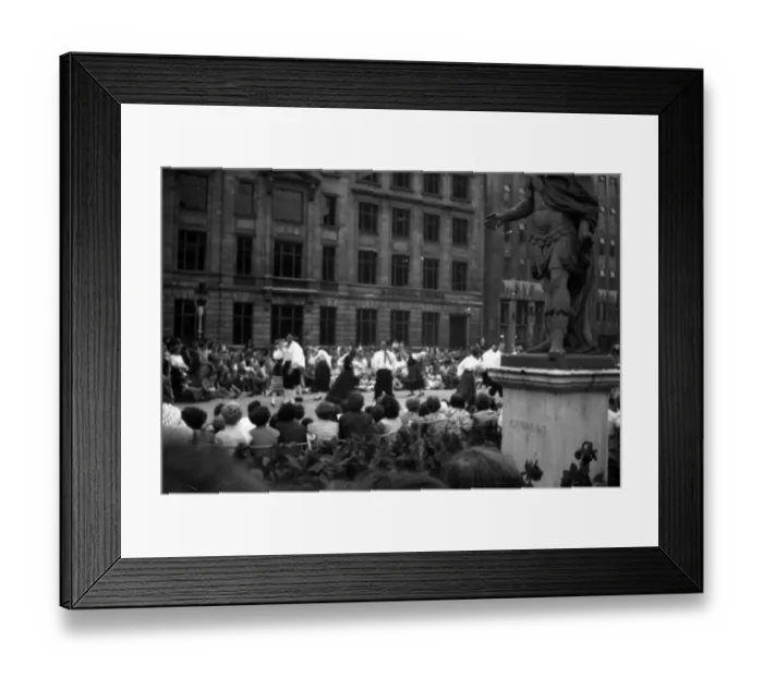 Framed Print : Coronation. Folk dancing, evening Golden Sq Framed Print : Coronation. Folk dancing, evening Golden Sq
