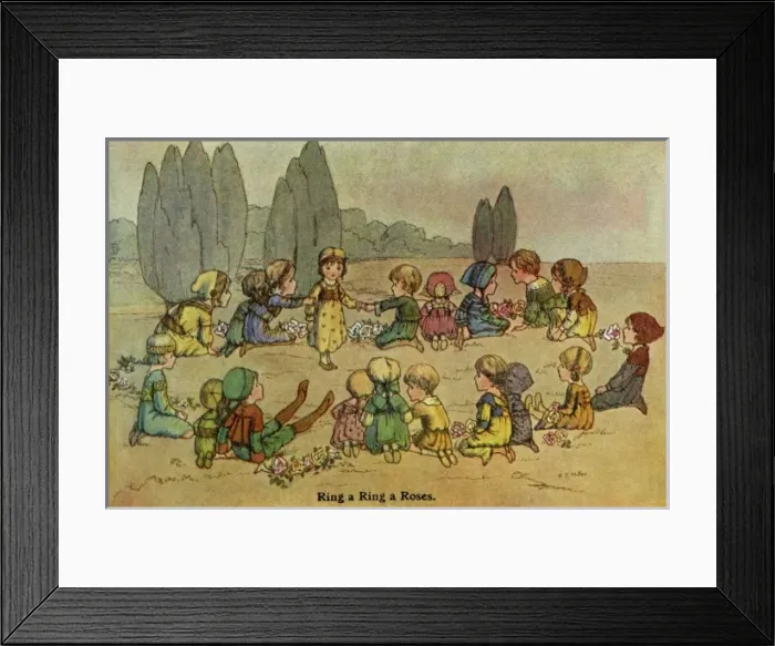 Framed Print : H Miller. Ring-a-ring-a-roses Framed Print : H Miller. Ring-a-ring-a-roses