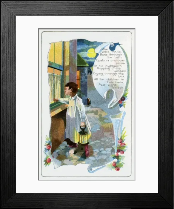 Framed Print : Anon 6. Wee Willie Winkie Framed Print : Anon 6. Wee Willie Winkie