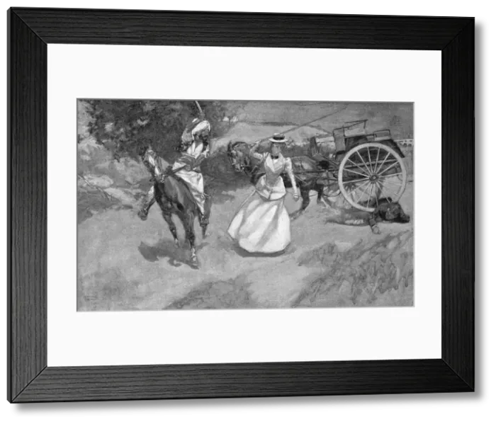 Framed Print : An attempted assassination at Sibi, India Framed Print : An attempted assassination at Sibi, India