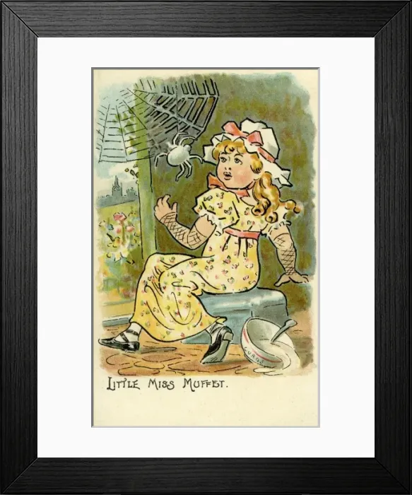 Framed Print : Anon 4. Little Miss Muffett Framed Print : Anon 4. Little Miss Muffett