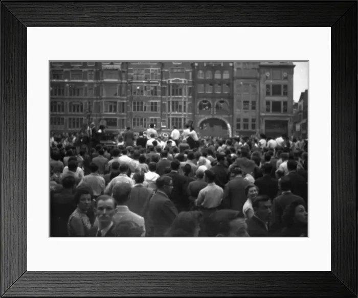 Framed Print : Coronation. Jazz band, Golden Square W1 Framed Print : Coronation. Jazz band, Golden Square W1