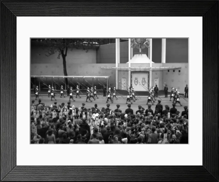 Framed Print : Coronation. The main column of Pikemen Framed Print : Coronation. The main column of Pikemen