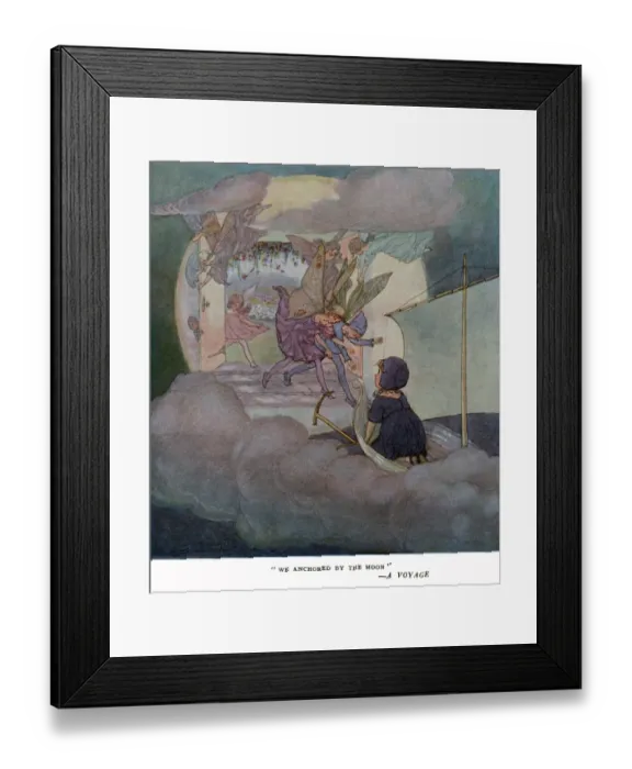 Framed Print : We anchored by the moon Framed Print : We anchored by the moon