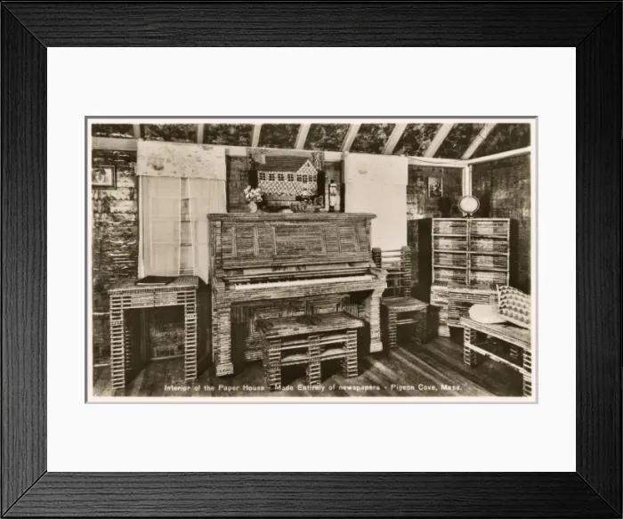 Framed Print : Paper House at Pigeon Cove, Massachusetts Framed Print : Paper House at Pigeon Cove, Massachusetts