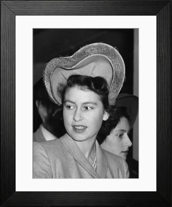 Framed Print : Princess Elizabeth in a hat Framed Print : Princess Elizabeth in a hat