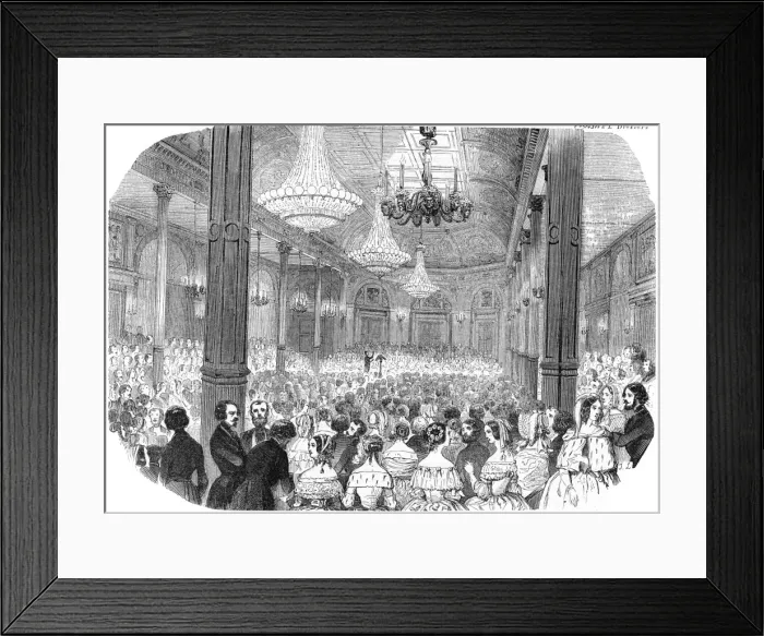 Framed Print : Concert performance, Paris 1843 Framed Print : Concert performance, Paris 1843