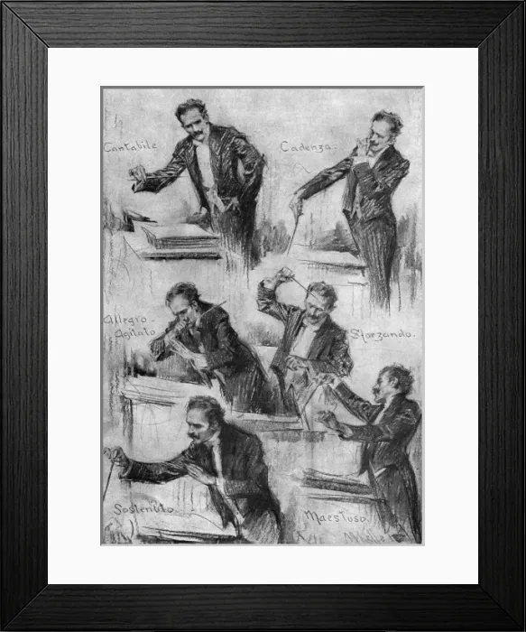 Framed Print : Toscanini conducts, 1912 Framed Print : Toscanini conducts, 1912