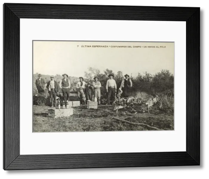 Framed Print : Chile - Agricultural Labourers Camp Framed Print : Chile - Agricultural Labourers Camp
